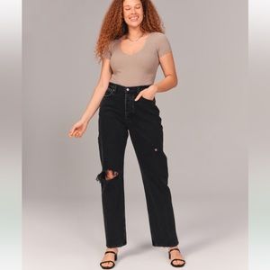 Abercrombie - the dad high rise jean